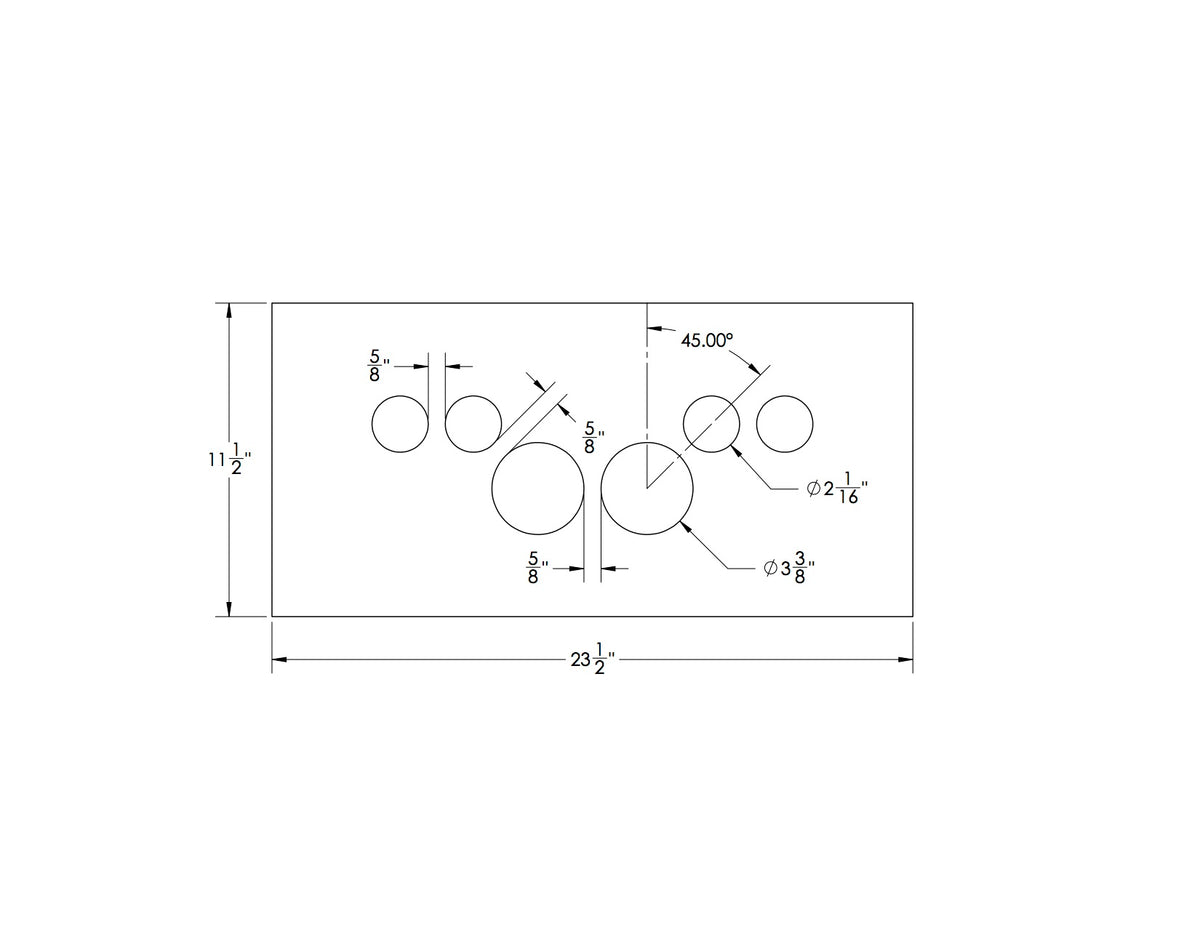 DASH PANEL INSERT-ALUM.- GAUGES OVER L & R OVER CTR SPED. & TACH ...